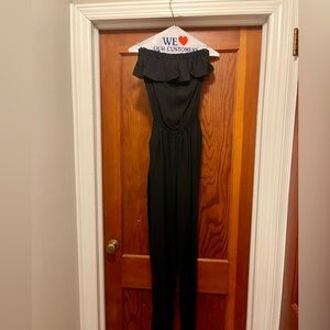 Elegant Black Off-Shoulder Jumpsuit